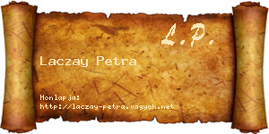 Laczay Petra névjegykártya